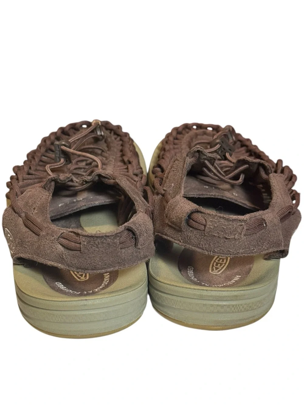 KEEN UNEEK Braided Cord Sandals Brown Men’s US Size 11.5